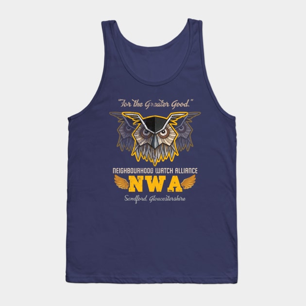 NWA - Neigbourhood Watch Alliance, distressed Tank Top by hauntedjack